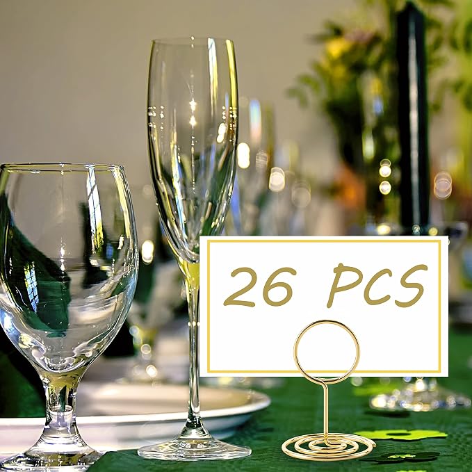 Table Number Holders, Photo Holder | Picture Holder, Cards Stand Name Menu Clips - Image 3