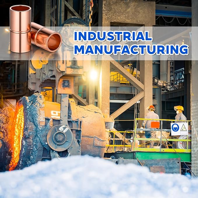 10 Pcs Straight Copper Fittings 1/4 Inch Copper Pipe Welding Joint Pipe - Image 7