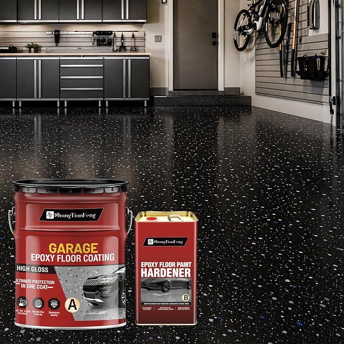 Two-Component Epoxy Floor Paint Kit, 4 Gallon Self-Leveling & Roller Coating - Image 8