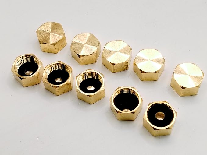 Brass 3/8'' Compression valve Cap Fitting - Image 5