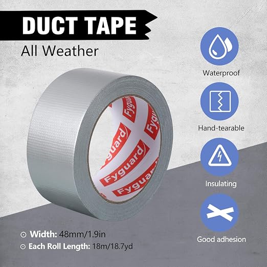 3 Pack Colored Duct Heavy Tape 2IN x 60Yd Total Waterproof Duct Tape | All - Image 2