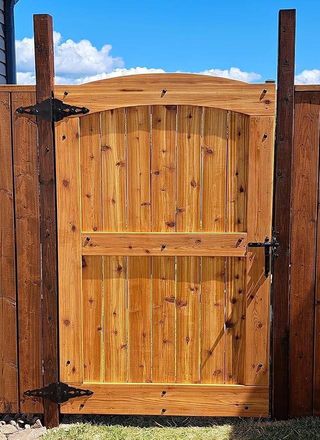 HOME MASTER HARDWARE 8" Heavy Duty Gate Hinges, 6 Pack Strap Hinges, Barn and - Image 8