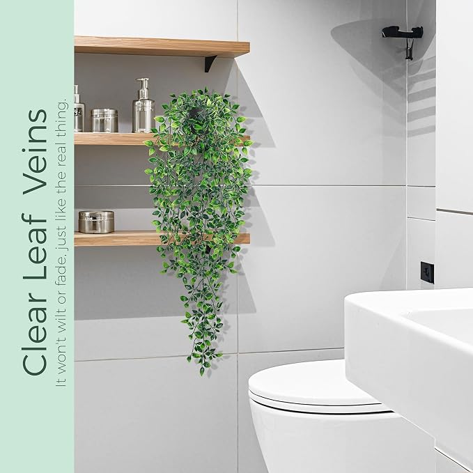 Der Rose 34" Artificial Mandala Vine Hanging Plant - Image 2