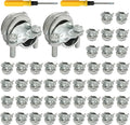 50 Pcs 1/2 Inch Clamp Type Cable Connectors, by Kyuionty