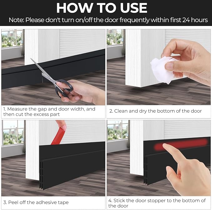 Ohuhu 2 Pack Door Draft Stopper, - Image 5