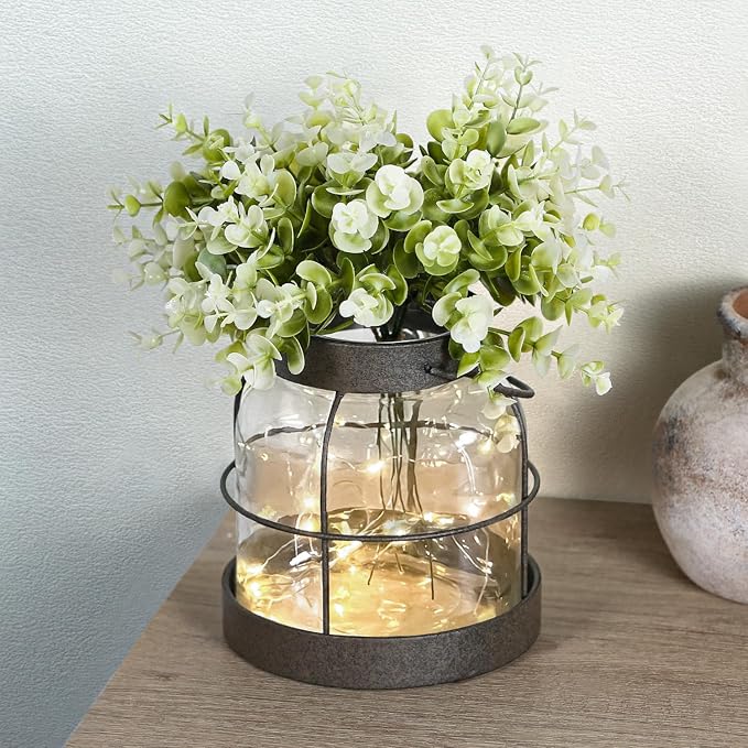 Dnnnii Vintage Glass Farmhouse Vase by Dnnnii