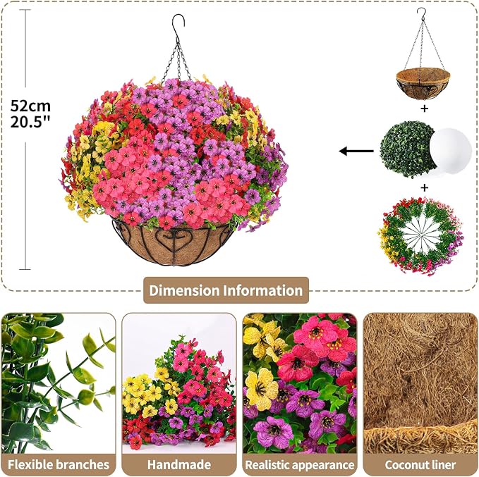 2 Sets Artificial Hanging Flower - Image 2