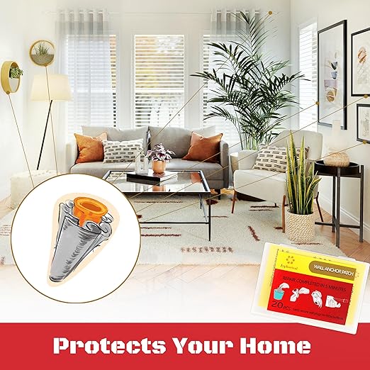 Drywall Anchor Repair Kit, Loose Wall Anchor Fix Patches, Only Wet Can Fix Wall - Image 5
