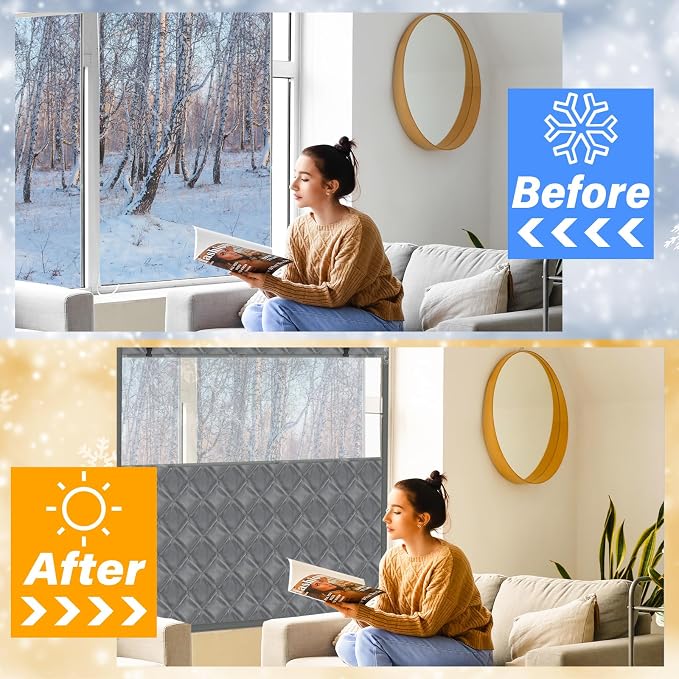 Beeveer Visible Thermal Window Attic Insulation Kit, Oxford Cotton | - Image 4