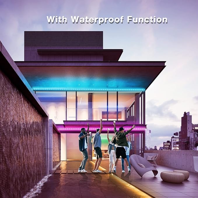 DAYBETTER 100 ft Outdoor Led Strip Lights Waterproof, Smart Light Strips - Image 3