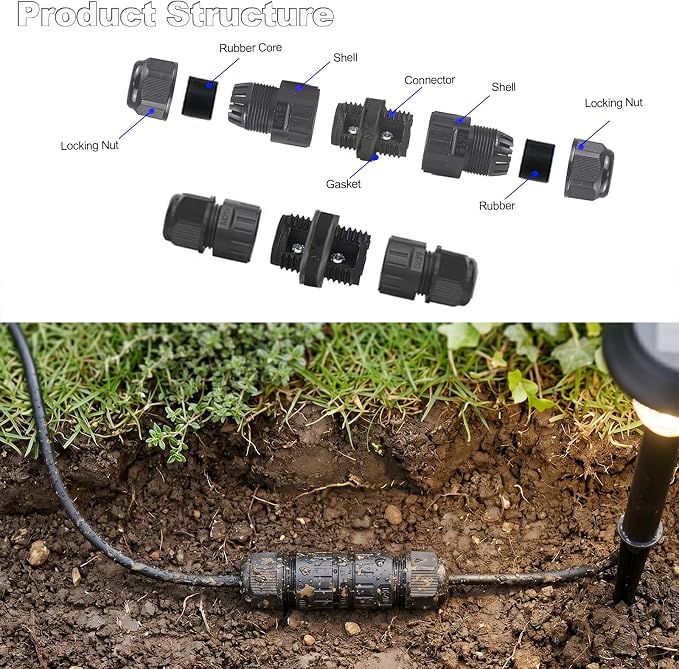 Waterproof Extension Cord Connectors, IP68 Waterproof Junction Box | Extension - Image 3