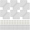 12pcs 3030 Extrusion Joint Plate Connector Corner L Bracket Silver | 3030 V by SeekLiny