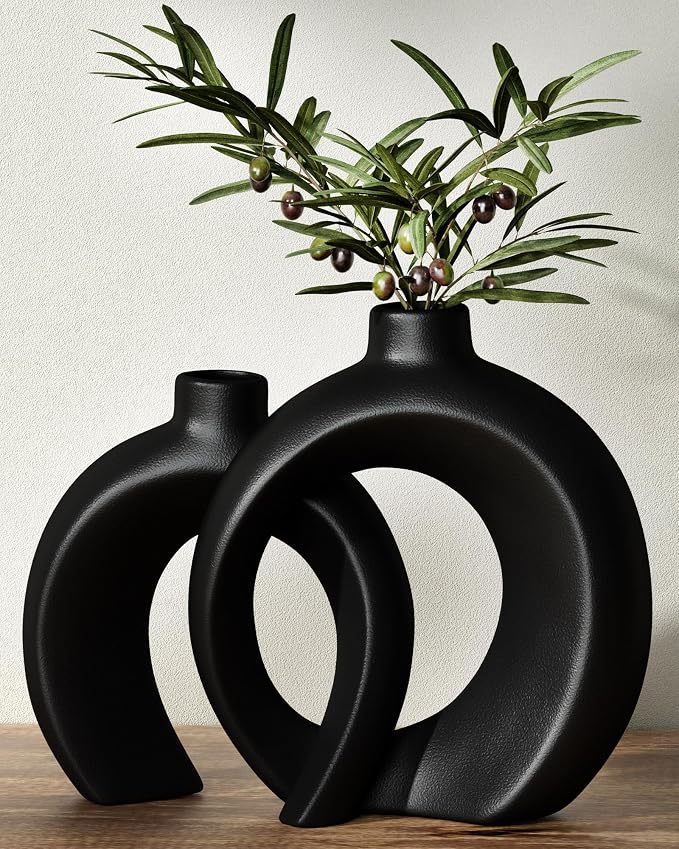 Round Donut Vase Set of 2 by Jonronboci
