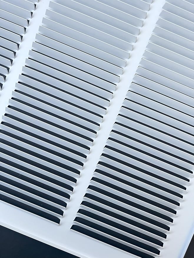 Fits 20x12 Duct Opening Stamped Steel Return Air Grille Vent Cover Grille - Image 4
