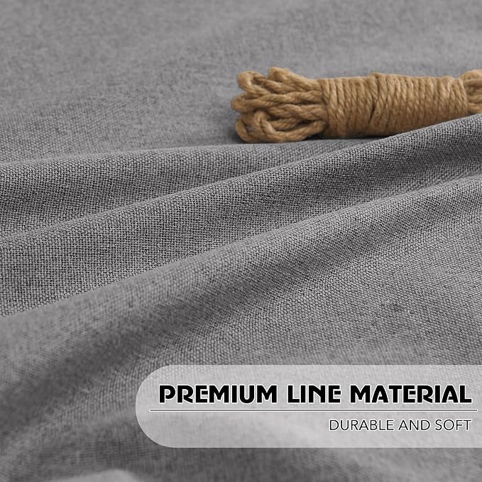 RYB HOME Linen Door Window Curtains W30 x L69, 1 Panel - Image 4