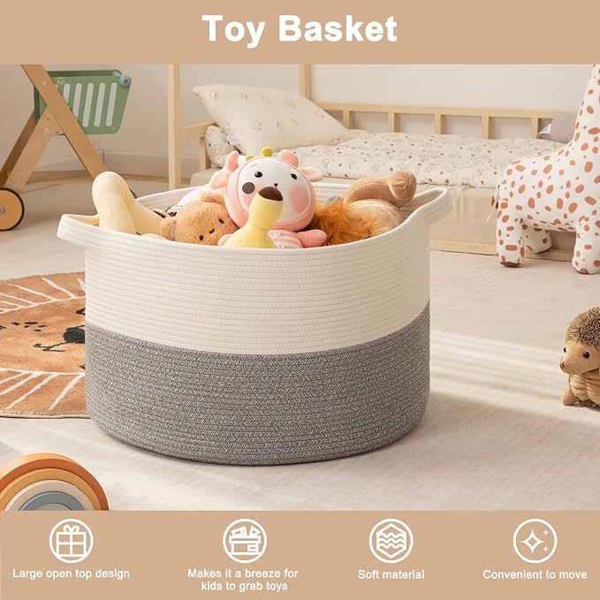 OIAHOMY 90L XXXLarge Blanket Basket - Image 7