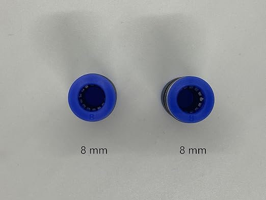 zjxed 8mm OD x 8mm OD Pneumatic quick Connector Push to Connect fittings - Image 2