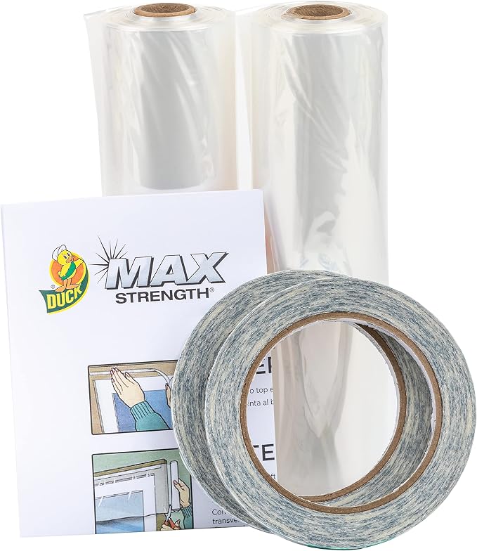 Duck MAX Strength Window Insulation Kit, Winter Window Seal Kit Fits up to 10 - Image 2