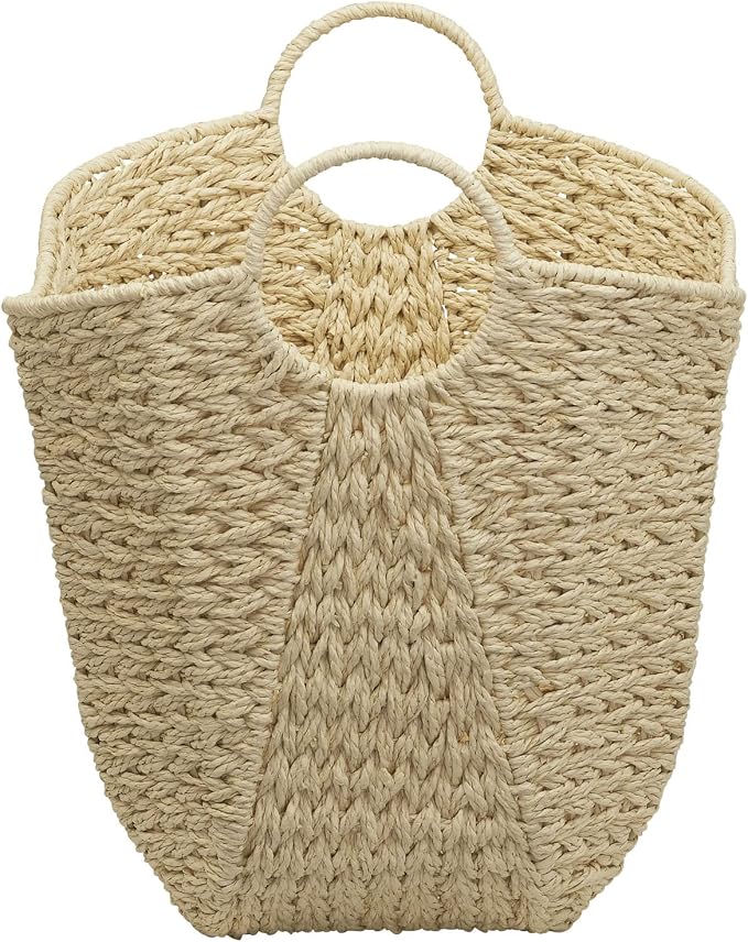 Household Essentials Cream Paper Rope Basket - Image 3