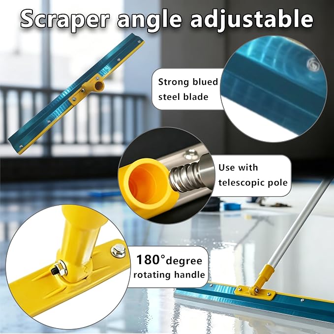 Self-Leveling Cement Tool Kit, Professional Epoxy Flooring Leveling Set - Image 3