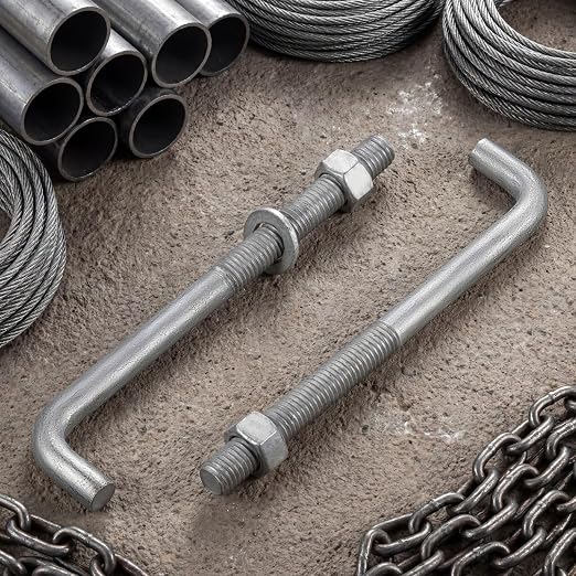 Blulu 30 Sets 5/8" X 8" Anchor Bolt L-Bolts Threaded Concrete Anchor Hot Dipped - Image 6