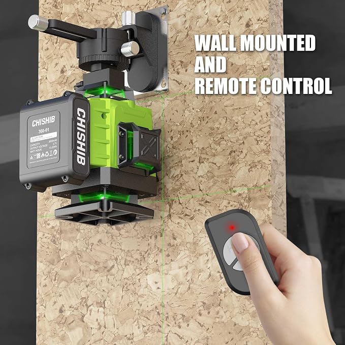 WEIDDW Laser Level 360° Green Cross Line Self Leveling Laser Measuring Tool - Image 7