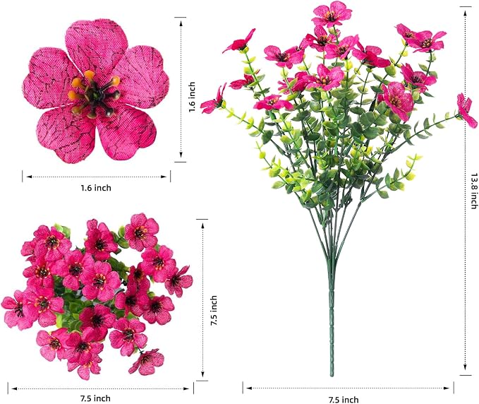 florisso Artificial Flowers for Outdoors Daisy 12 Bundles for Home Decor | Faux - Image 6