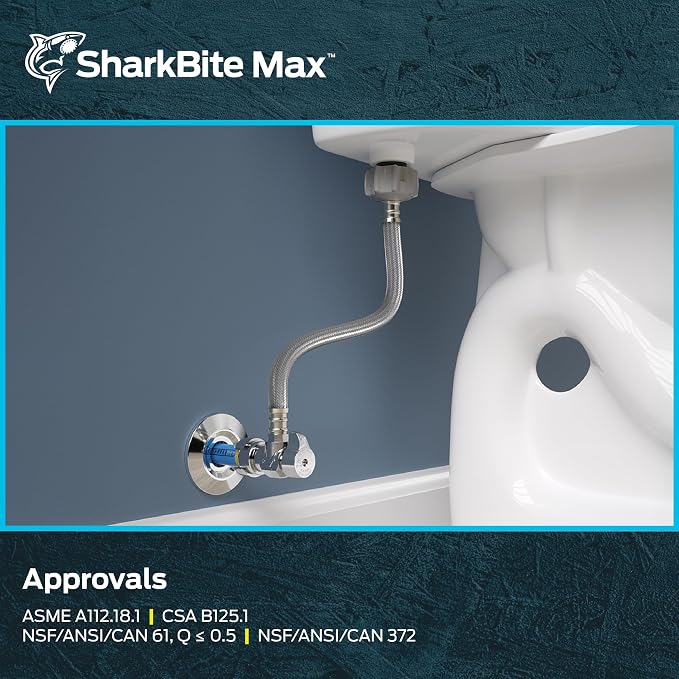SharkBite Max 12 In. Stainless Steel Braided Toilet Connector - Image 6