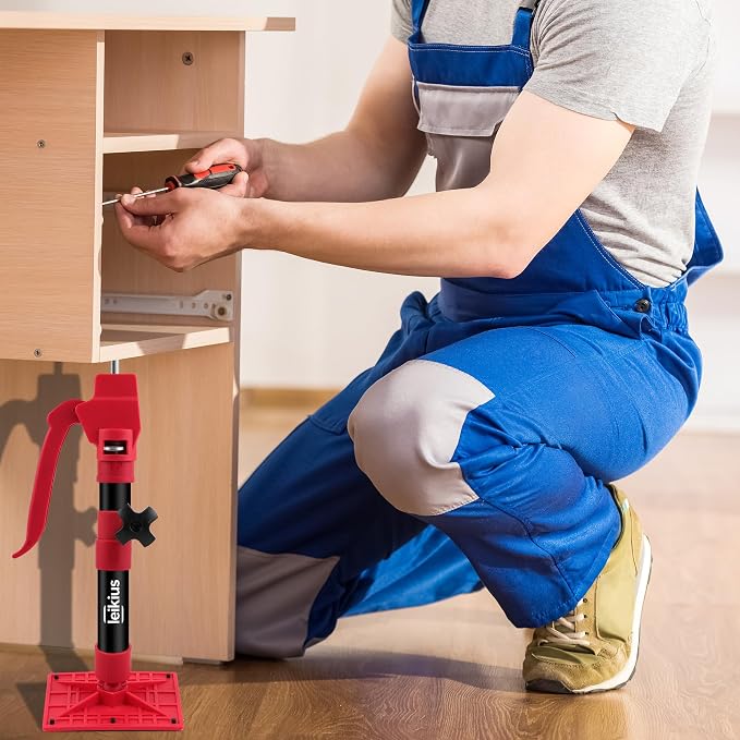 Steel Cabinet Jacks for Installing Cabinets, Adjustable 3rd Hand Quick Support - Image 5
