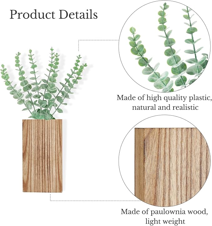 Dahey 2 Pack Wall Planter Vase - Image 6
