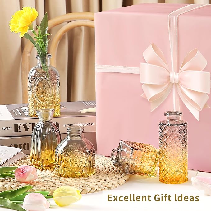Glass Bud Vases in Bulk Set of 30 Pcs, Small Glass Vases - Image 5