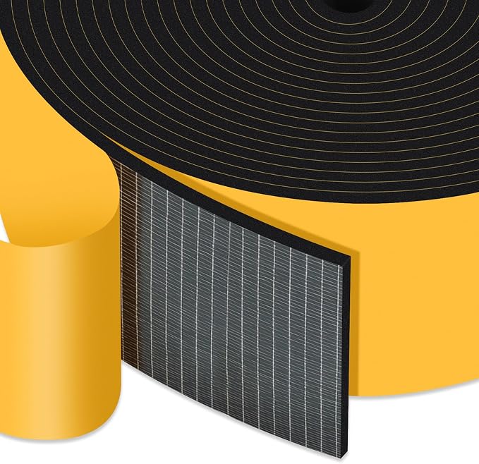 Extra Wide Foam Tape for Doors & Windows, Strong Adhesive 2x1/8In | Blocks by Trisiki