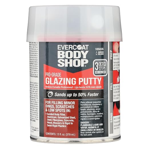 105035 Pro-Grade Glazing Putty for Filling Minor Dings, Scratches and Low Spots by EvercoatBodyShop