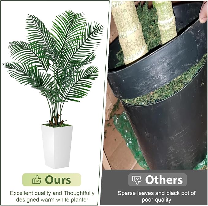 VIVATREES Palm Tree 5FT Artificial, 60in Tall Faux Palm Tree - Image 3