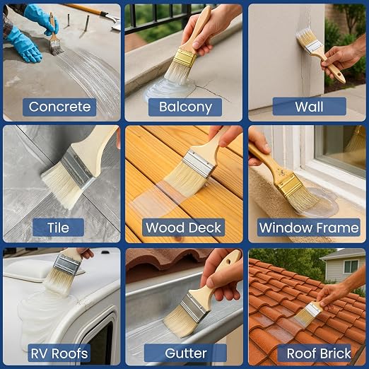 Clear Waterproof Sealant – Water-Based Transparent Waterproof Coating Acrylic - Image 6
