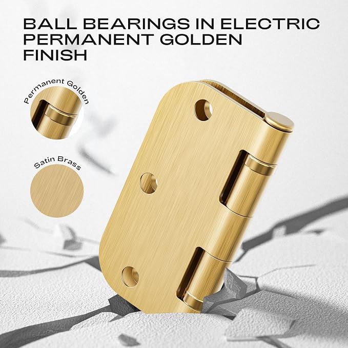 30 Pack Satin Brass Door Hinges 3.5 Inch - Image 5