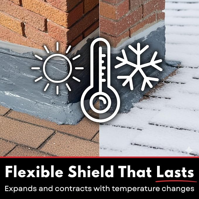 FlashSeal Elastomeric Roof Chimney Flashing Sealant - Image 4