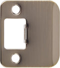 Round Corner Extended Lip Strike Plate, 2-1/4" x 1-1/2", Antique Brass by StoneHarborHardware
