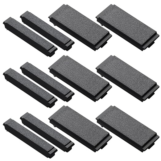 12 Pack Breaker Filler Plate 1/2 Inch 1 Inch Wide Black Electric Panel Cover by Unknown
