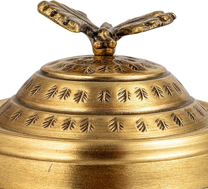 Creative Co-Op Round Hammered Metal Container - Image 6