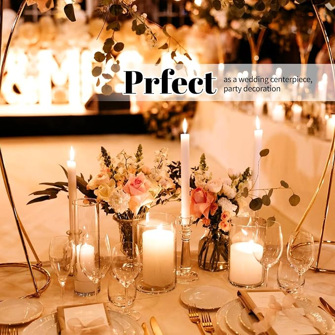 12Pack Glass Cylinder Vases for Centerpieces - Image 6