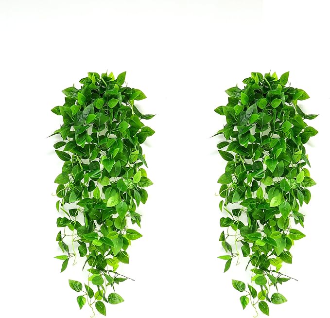 Fake Hanging Plants 2pcs Artificial Hanging Plant by Unknown