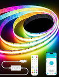PAUTIX RGB Smart IC COB LED Strip Light USB 5V 6.56ft/2m, Work by PAUTIX