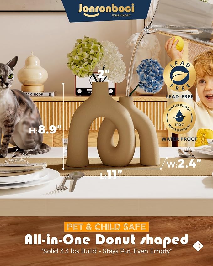 Hug Donut Decorative Vase Set - Image 2