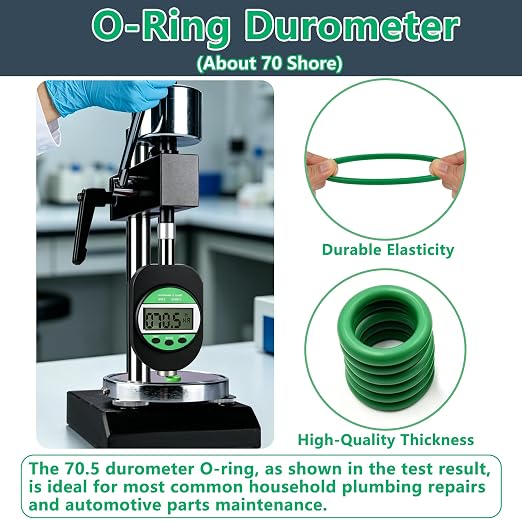 OLOMZ 595PCS O-Ring Kit, 36 Sizes Metric & SAE Green NBR Rubber O Rings - Image 3