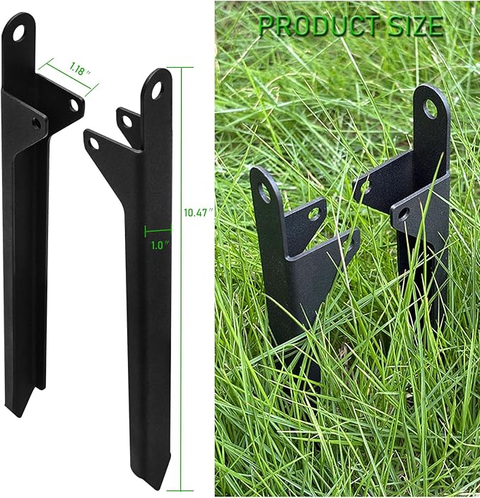 2Pcs Rainwater Downspout Bracket, Adjustable Gutter Downspout Holder Stake - Image 2