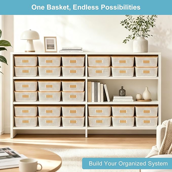 4 Pack Plastic Storage Bins - Image 6