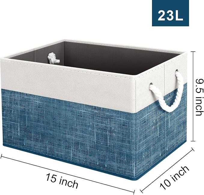 Storage Bins 2-Pack, Foldable Storage Baskets - Image 2