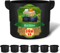 Gardzen 6-Pack 3 Gallon Grow Bags Fabric Pots by Gardzen