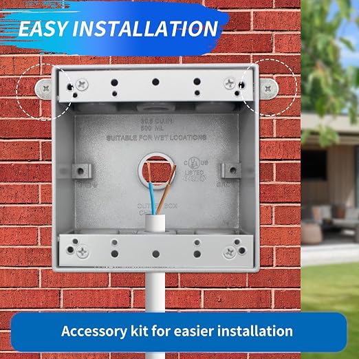 2-Gang Weatherproof Outlet Box - Image 5